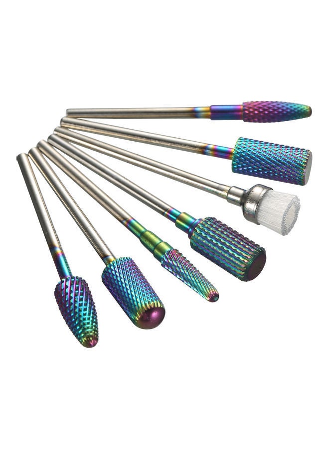 NIBEMINENT 7-Piece Tungsten Carbide Nail Drill Bits Set Multicolour - Image 1