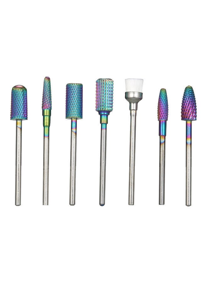 NIBEMINENT 7-Piece Tungsten Carbide Nail Drill Bits Set Multicolour - Image 4