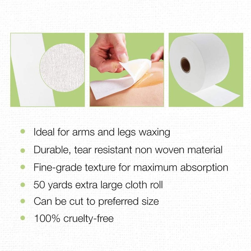 Clean + Easy Extra Large Cloth Roll for Waxing - 50 Yards - Image 3
