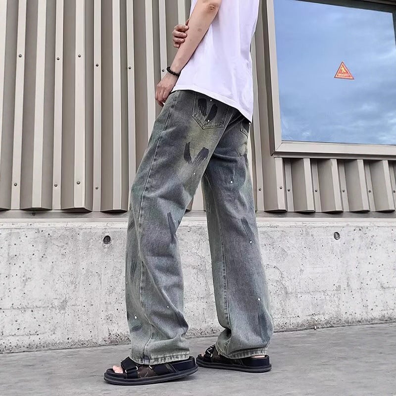 Unisex Classic Denim Jeans Loose Fit Daily Outdoor Wear - Image 4