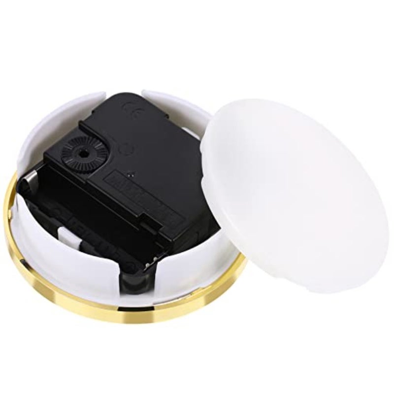 Round Clock Insert 3-1/8 Inch 80 mm Quartz Movement Roman Numeral Gold Trim (Gold Trim) - Image 4