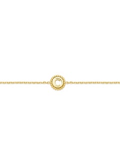 CERRUTI 1881 Bianca Gold Plated Crystal Studded 'C' Charm with Beaded Bracelet for Women  - Image 2