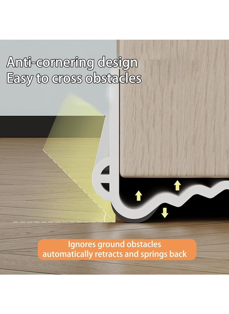 Weather Stripping Door Seal, Door Bottom Flexible Wind Noise Reduction Stopper, Under Door Sealing Strips, Adjustable Adhesive Soundproof Weather Proof Draught Excluder 100cm (Brown)