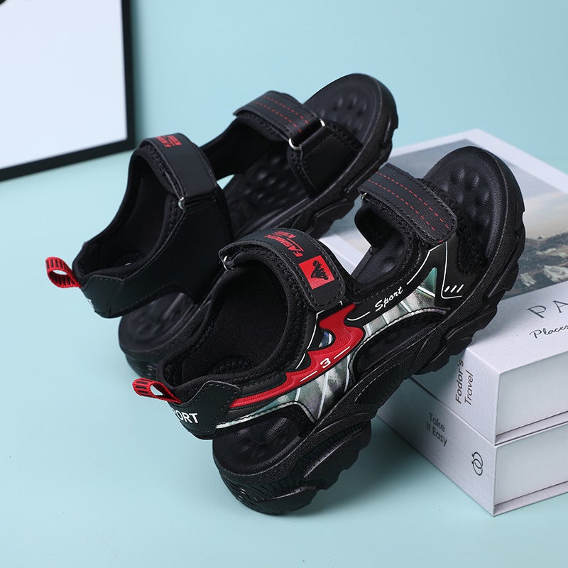 Children'S Shoes Kidsren'S Sandals 2025 Soft-Soled Non-Slip Boys' Beach Shoes For Middle-Aged And Primary School Students Sandals - Image 4
