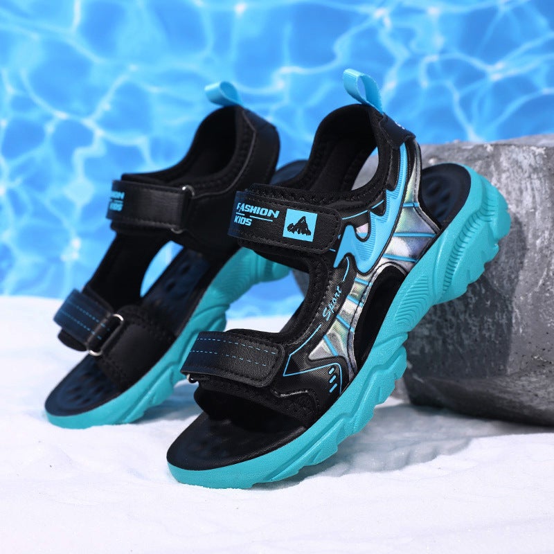 Children'S Shoes Kidsren'S Sandals 2025 Soft-Soled Non-Slip Boys' Beach Shoes For Middle-Aged And Primary School Students Sandals - Image 5