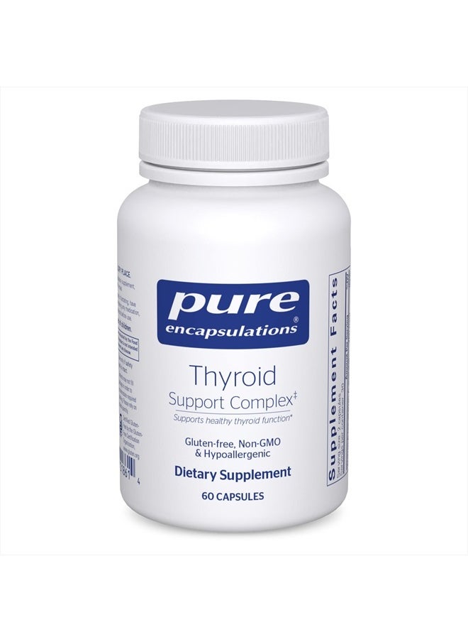 Pure Encapsulations - Thyroid Support Complex - Supports Thyroid Health* - Antioxidant Infusion - with Ashwagandha & Iodine - Non-GMO & Vegetarian - 60 Capsules - Image 1