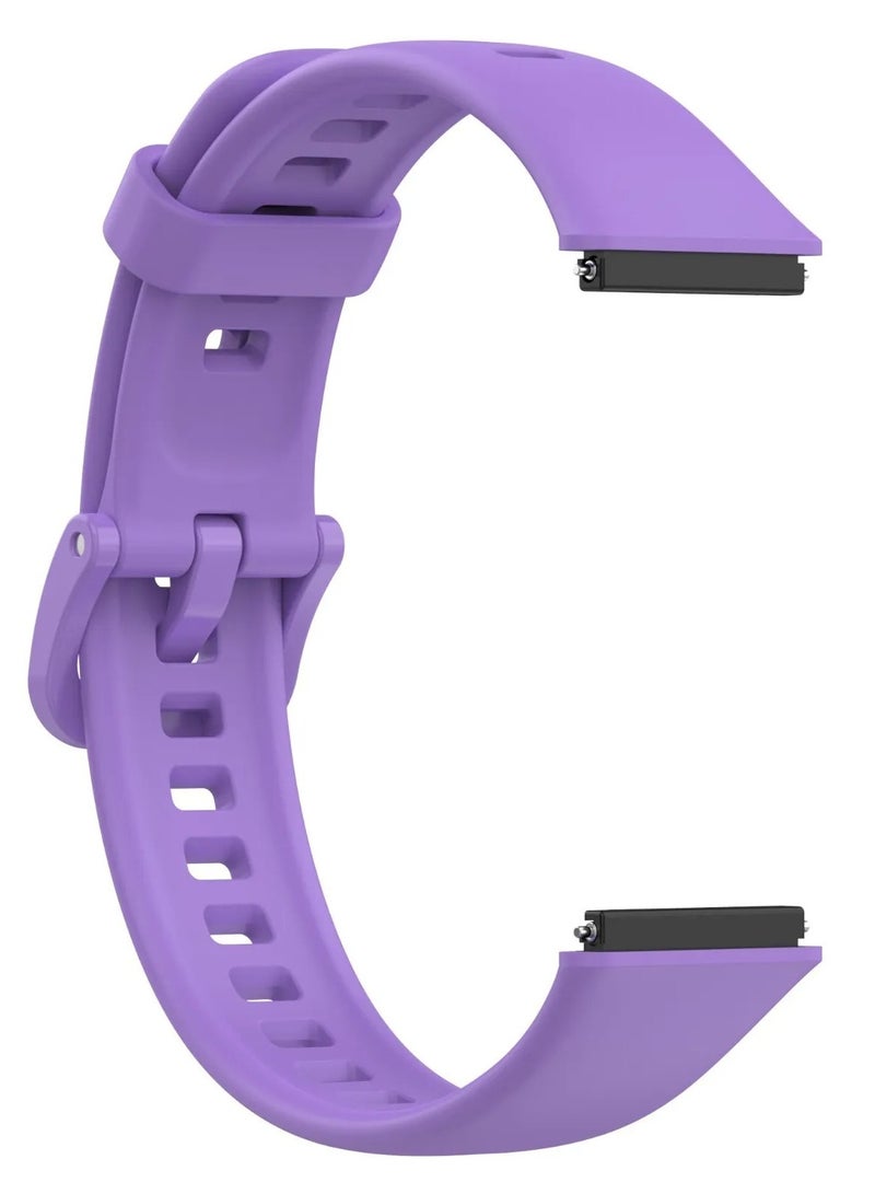 Watch Band For Huawei Band 7 Smartwatch Replacement Sport Bracelet Silicone Strap Purple - Image 1