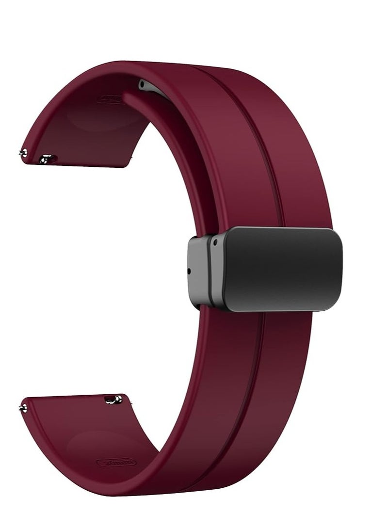 22mm Magnetic Sport Watch Band – Flexible Silicone Band for Men and Women - Image 1