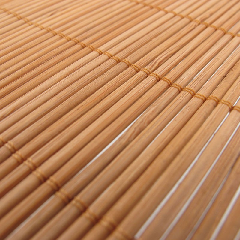BambooMN Bamboo Placemat/Sushi Rolling Mat - 18" x 13" - Brown, 4 pcs - Image 4