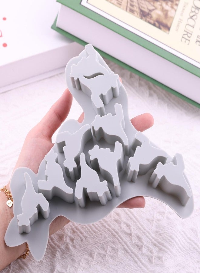 YIMINGMOLD قوالب حلوى سيليكون على شكل كنغر من YIMINGMOLD، 10 تجاويف، لتزيين الكب كيك والشوكولاتة - Image 3