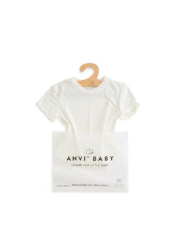 أنفي بيبي Bamboo Spandex T-Shirt- White  - Image 3