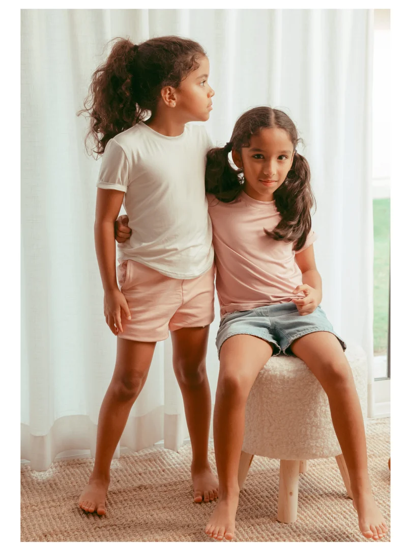 أنفي بيبي Bamboo Spandex T-Shirt- White