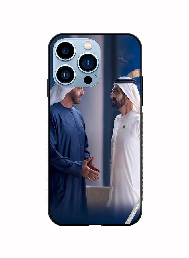 VR CREATIVE Protective Case Cover For Apple iPhone 14 Pro Max Sheikh Mohamed Bin Zayed Al Nahyan And Sheikh Mohammed Bin Rashid Al Maktoum Design Multicolour - Image 1