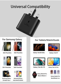 ZORIK 45W Super Fast Charger for Samsung Charger Head , Charger for Samsung Galaxy S23 Ultra S23 Plus S23 S23 S22 Ultra S22 S21 Ultra S21 S21 A54 A53 A52 A32-45W with Type-C 5A fast Cable  - Image 3