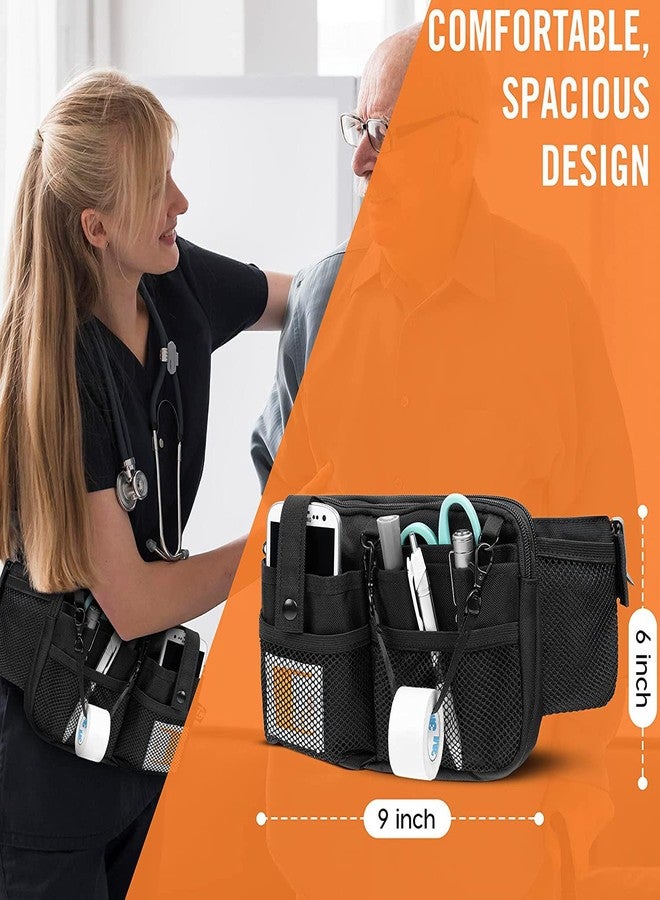 STORICANS Nurse Fanny Pack with Medical Supply Pockets, Adjustable Strap Extends from 25" to 47",Utility Storage, Nurse Essentials for Work,Nurse Gifts;Black - Image 4