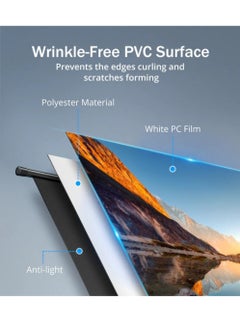 FlashHawk Portable 120 inch 16:9 Foldable Projection Screen Soft Curtain With Tripod Stand and Carrying Bag for Indoor Outdoor Home Theater Backyard Cinema Travel  - Image 4