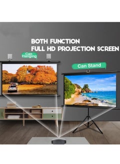 FlashHawk Portable 120 inch 16:9 Foldable Projection Screen Soft Curtain With Tripod Stand and Carrying Bag for Indoor Outdoor Home Theater Backyard Cinema Travel  - Image 3