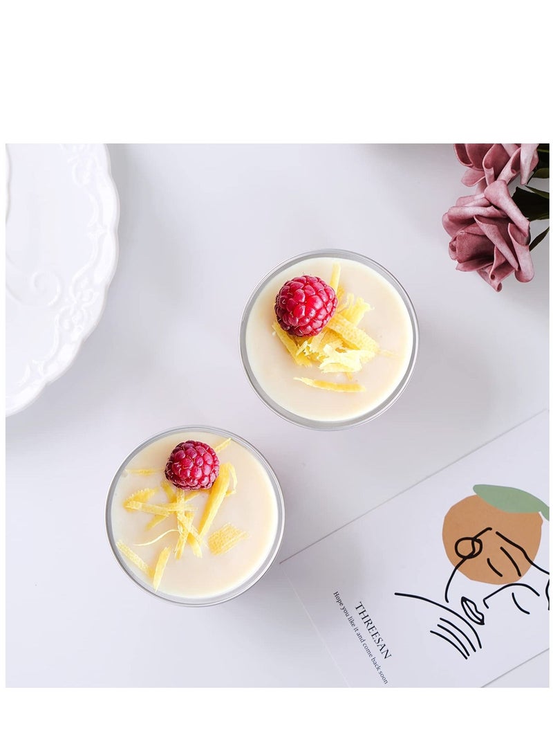 Y&D Disposable Foil Ramekins with Lids, 30pcs 5oz 125ml Aluminum Muffin Liners Cupcake Baking Cups, Mini Pie Pans Cups Containers for Creme Brulee  - Image 3