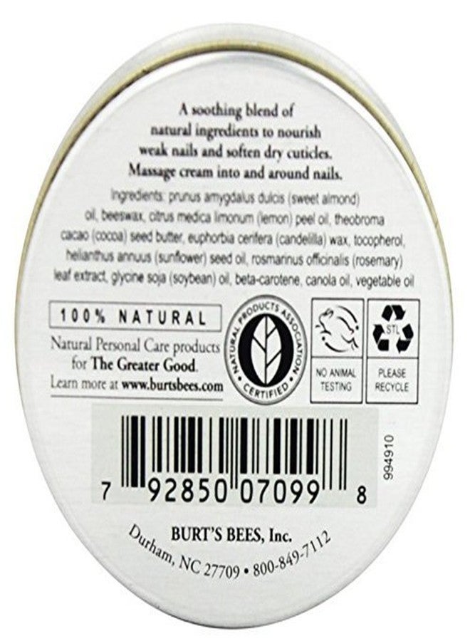 Burt's Bees Lemon Butter Cuticle Cream with Vitamin E, Nourishes Nails, Softens Dry Cuticles, 0.6 OZ (17g) - 4 Pack - Image 2