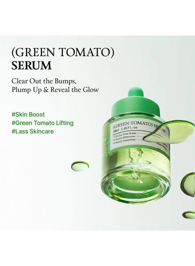 Fully Green Tomato Serum, Pore Tightening with 67% Green Tomato Extract, Vit C and PHA, Elastcity Boosting and Skin Moisturization, Fragrance Free, Vegan & Dermatologically Tested, 1.01 fl.oz - Image 2