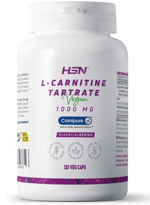 L-CARNITINE TARTRATE (Carnipure®) 1000mg - 120 veg caps
