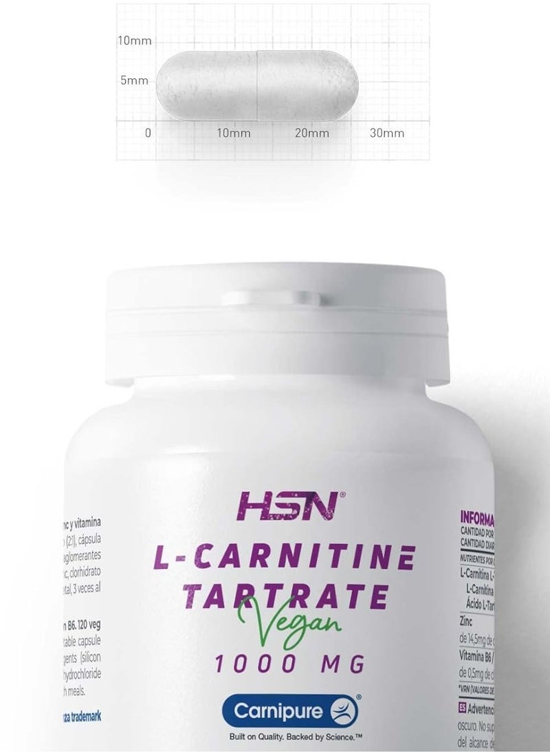 L-CARNITINE TARTRATE (Carnipure®) 1000mg - 120 veg caps