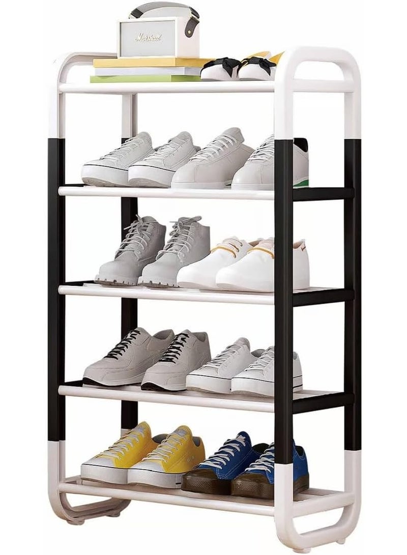 Generic 5-Shelf Tiered Minimalist Plastic Shoe Rack Cabinet Organizer for Home - Image 1