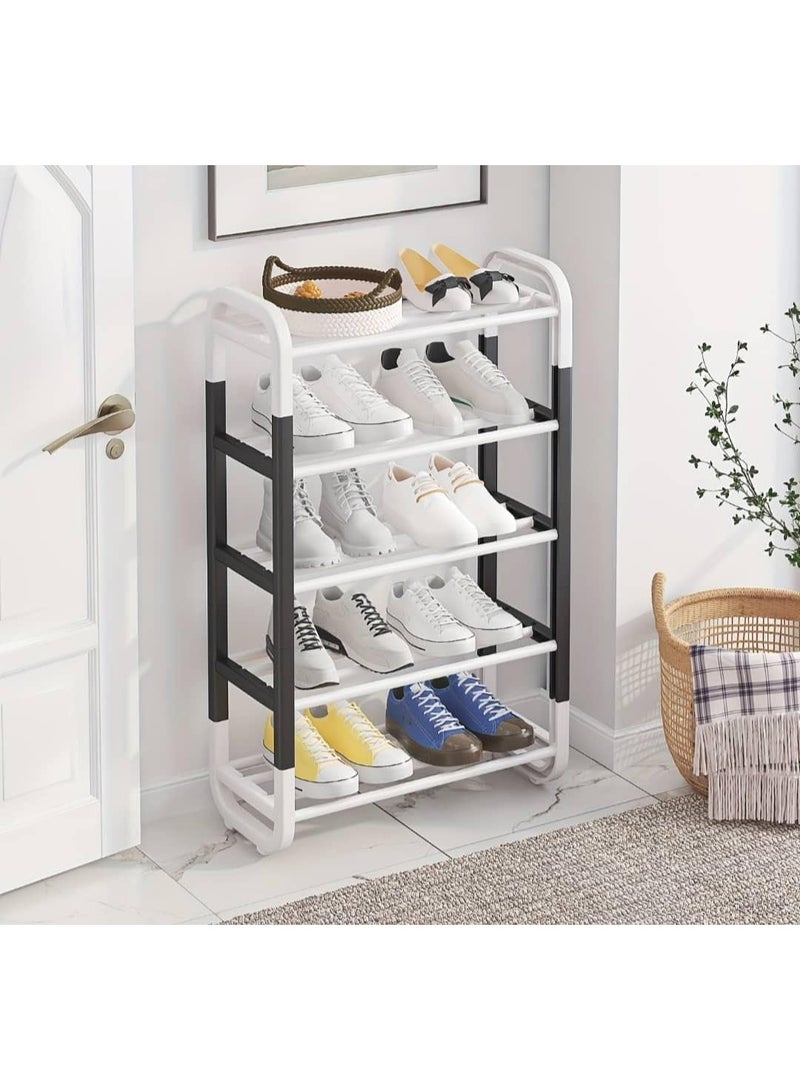 Generic 5-Shelf Tiered Minimalist Plastic Shoe Rack Cabinet Organizer for Home - Image 2