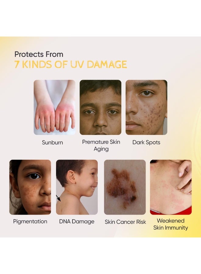 SkinInspired Kidscreen (2-18 yrs) 100% Mineral Sunscreen for Kids | SPF 50+ PA++++ | Broad Spectrum UVA & UVB Protection | Water & Sweat Resistant | Vitamin E & Pro Vitamin B5 | Non-Greasy | 50GM - Image 2