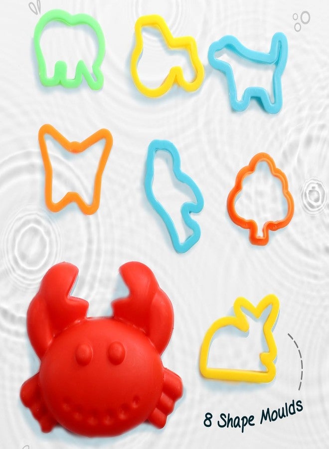 FIRSTCRY INTELLISKILLS مجموعة رمل اللعب السحري المميزة من إنتليس سكيلز، وزن 500 غرام، للأطفال، مجموعة أنشطة فنية وحرفية إبداعية 3 في 1، سلطعون كبير، 7 قوالب أشكال وصينية قابلة للنفخ، لعبة تعليمية حسية للأطفال الصغار من عمر 3 سنوات فما فوق، معتمدة من مكتب المعايير الهندية، صديقة للبيئة - Image 3