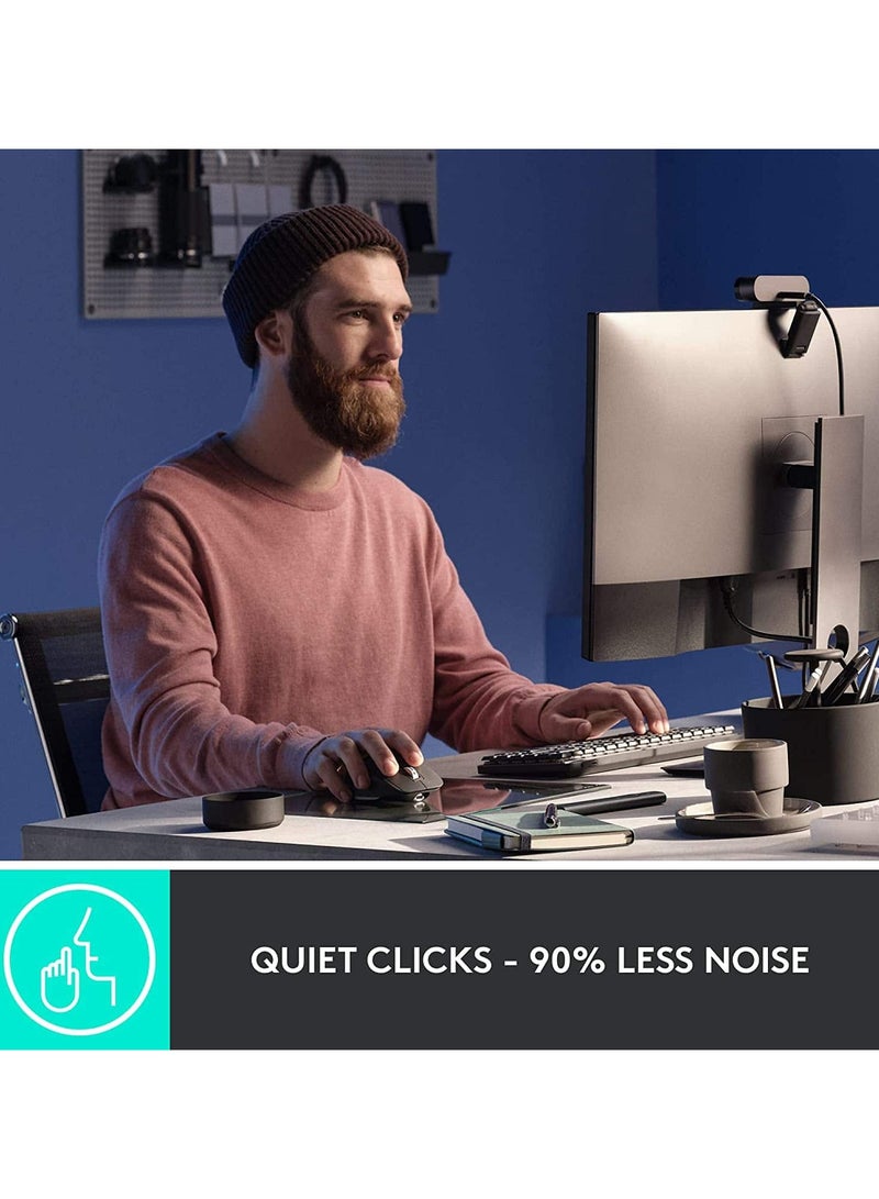 Logitech MX Master 3S - Wireless Performance Mouse with Ultra-fast Scrolling, Ergo, 8K DPI, Track on Glass, Quiet Clicks, USB-C, Bluetooth, Windows, Linux, Chrome - Graphite Graphite - Image 4