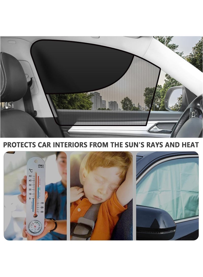 Arabest Car Window Shades with Magnets, Double Insulated Layer Car Window Covers, for Privacy and Car Interiors, Car Camping Essentials Car Sun Shade for Most Car, Truck, SUV (Front Window/2PCS) - Image 3