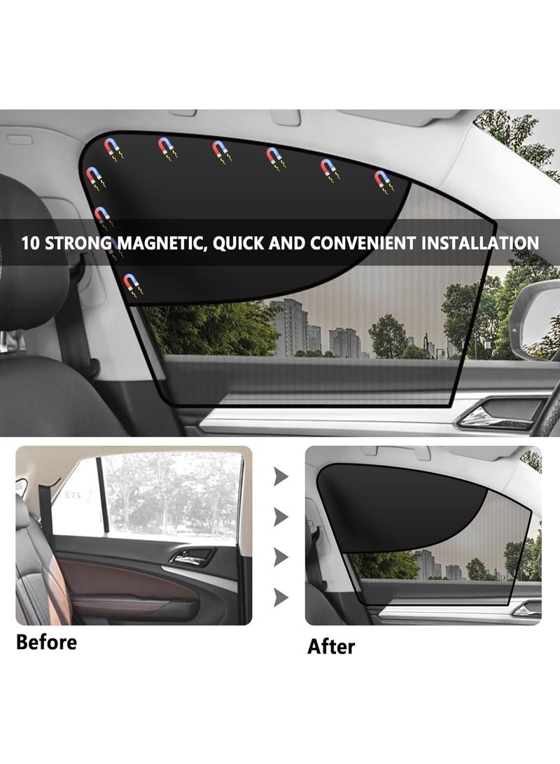 Arabest Car Window Shades with Magnets, Double Insulated Layer Car Window Covers, for Privacy and Car Interiors, Car Camping Essentials Car Sun Shade for Most Car, Truck, SUV (Front Window/2PCS) - Image 4