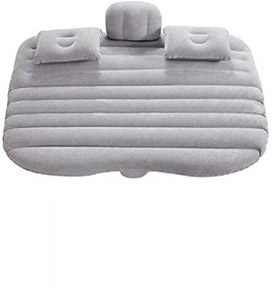 RKPSP RKPSP Inflatable Travel Car Bed Air Sofa with Two Inflatable Pillow for Car Back Seat Fits Most Car Models SUVMPVTruckMinivan Grey - Image 1
