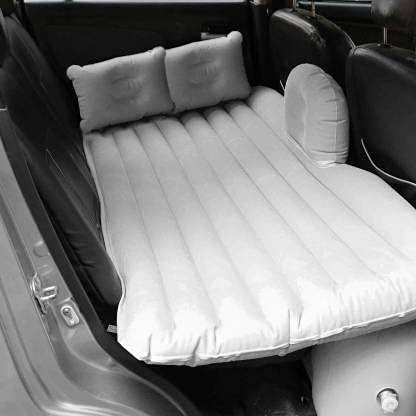 RKPSP RKPSP Inflatable Travel Car Bed Air Sofa with Two Inflatable Pillow for Car Back Seat Fits Most Car Models SUVMPVTruckMinivan Grey - Image 2