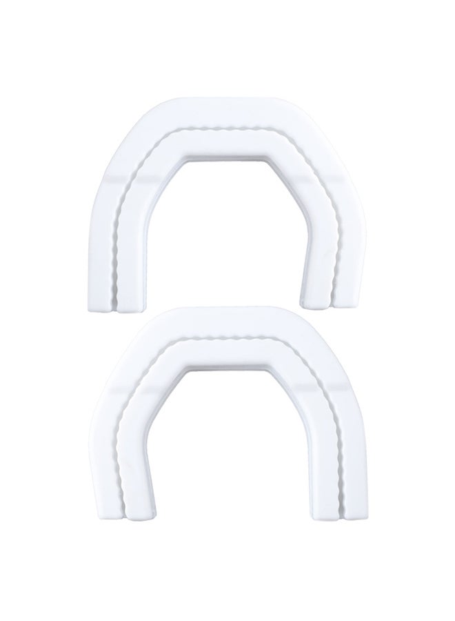 For Dodge 2019-2024 Ram 1500 Trailer Hitch, Front Trailer Hitch Cover Decorative Accessory, White, One Pair.