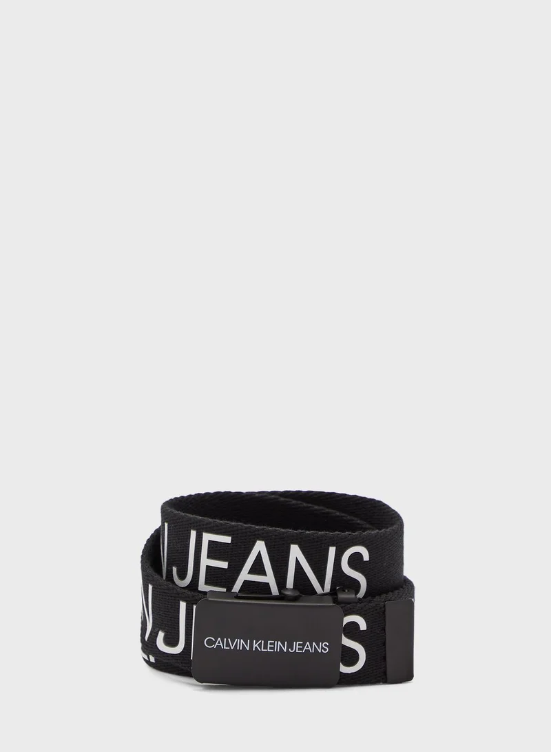 Calvin Klein Jeans Kids Canvas Logo Belt