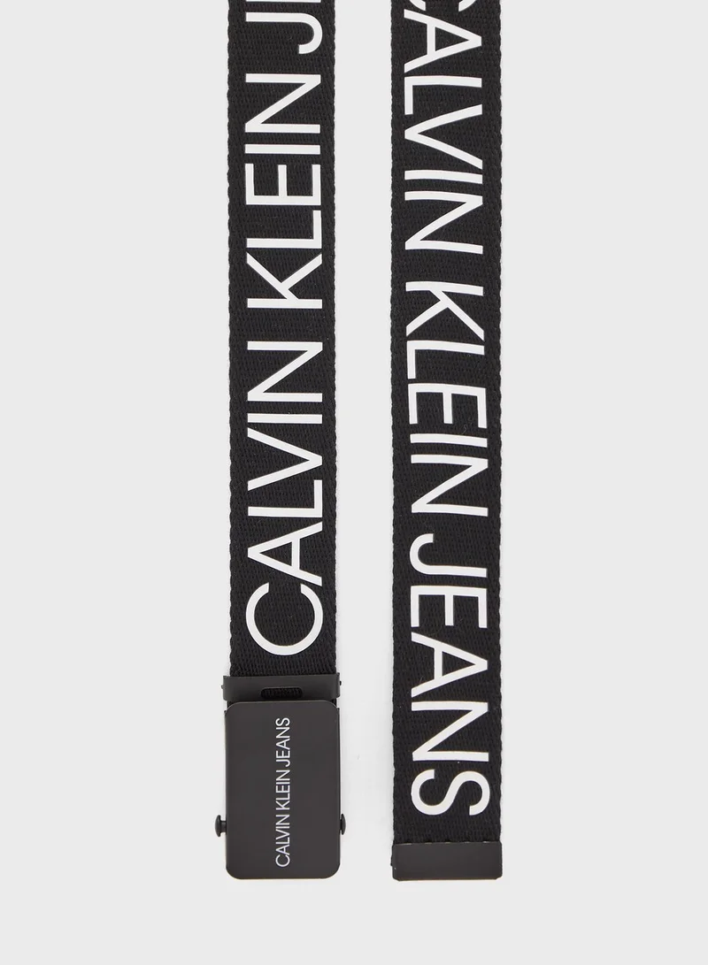 Calvin Klein Jeans Kids Canvas Logo Belt