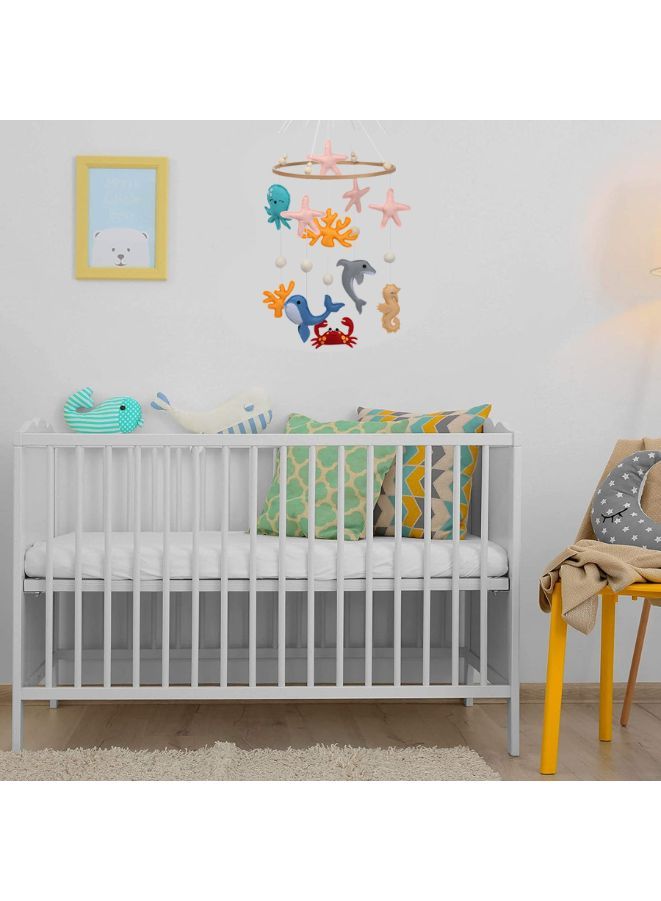 Baby Crib Nursery Mobile Wall Hanging Décor Baby Bed Mobile for Infants Ceiling Mobile Cute and Adorable Hanging Decorations Ocean  - Image 4
