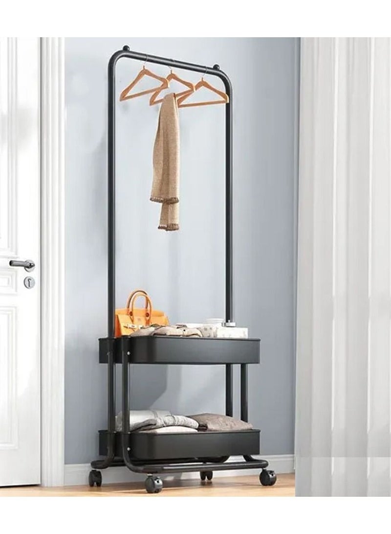 DubaiGallery 2-Tier Home Indoor & Outdoor Clothes Rack Garment Rack Hanger Clothes  - Image 2