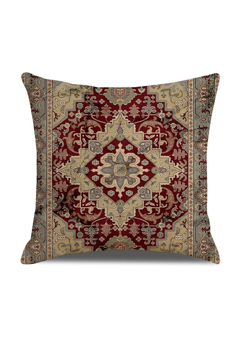 Bluejw 4-Piece Living Room Sofa Cushion Cover Festive Atmosphere Persian Style Cushion Cover 18x18in - Image 3