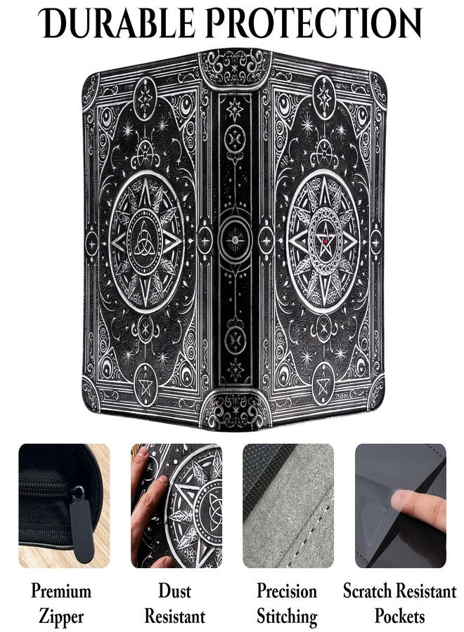 Soar Forge Star Mage Trading Card Binder - 9 Pocket Ringless TCG Binder - Premium 3D PU-Leather - 432 Side-Loading Pockets - Perfect Storage Holder for MTG, and Many TCG & Trading Card Collections (Red Jewel) - Image 4