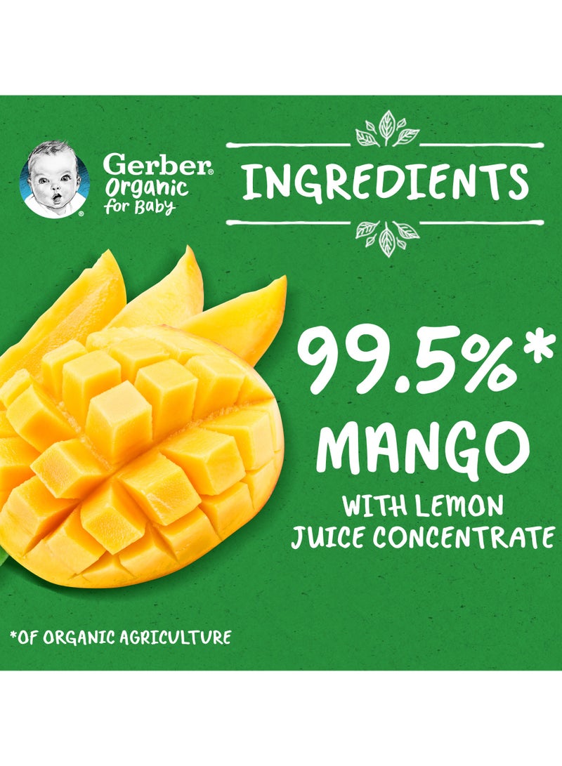 Gerber Organic Puree Pouch In Mango 7 x 90g  - Image 5