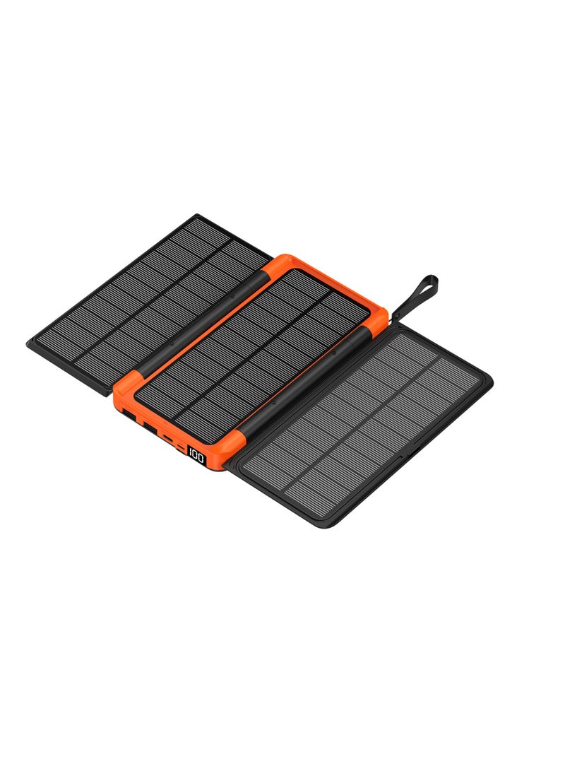 general New hidden flip solar power bank, private outdoor solar power bank (20,000 mAh) - Image 1