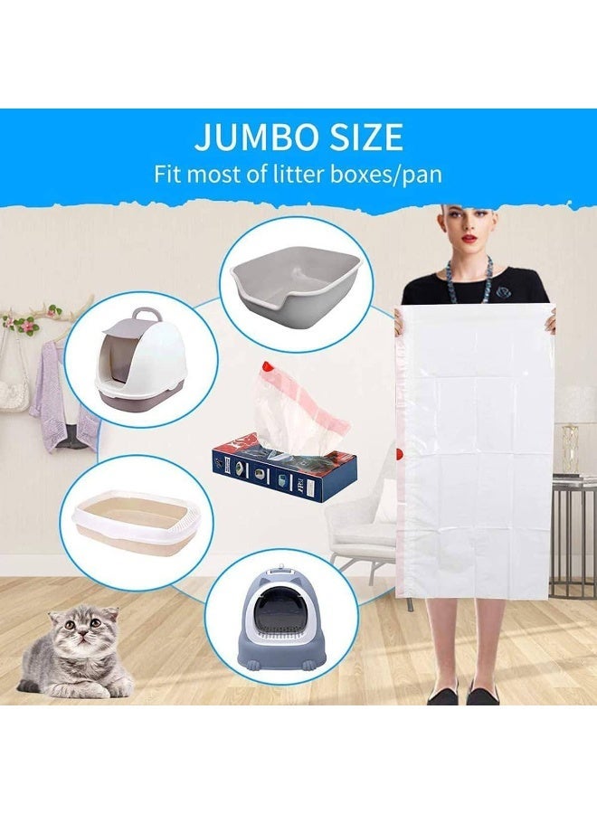 بطانة صندوق القمامة القط ، كسول لا مجرفة ، إغلاق ذاتي قابل للتصرف ، حقيبة مرحاض دليل التسرب ، قوية ، دائمة ، مع سلسلة ، سهلة التنظيف مناسبة لصندوق القمامة القط الثقيلة ،10 جهاز كمبيوتر شخصي - Image 4