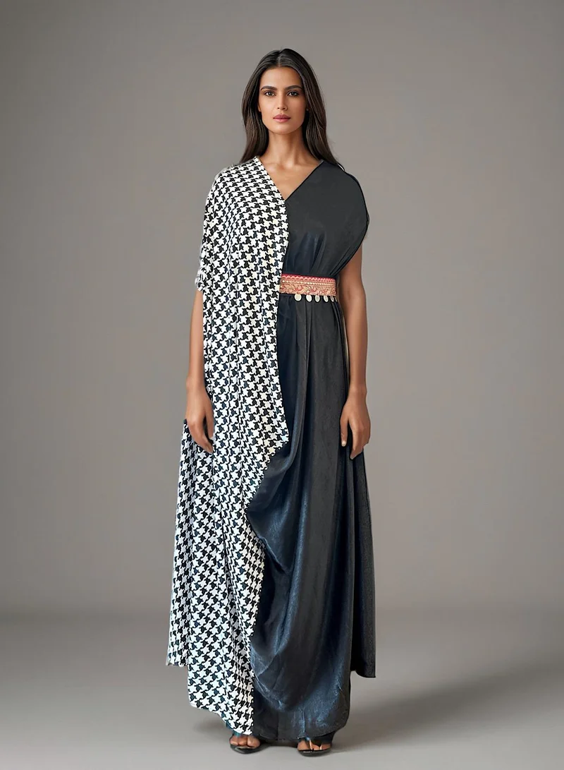 إكستاسي Black Side fit Kaftan