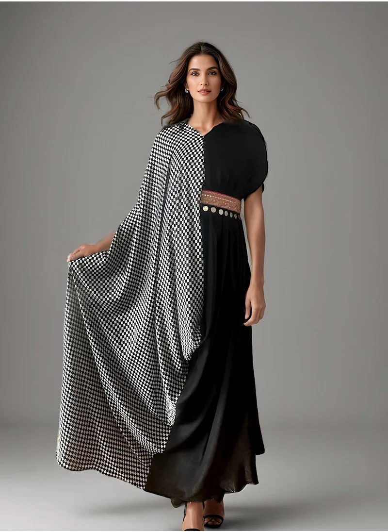 ECSTACY Black Side fit Kaftan