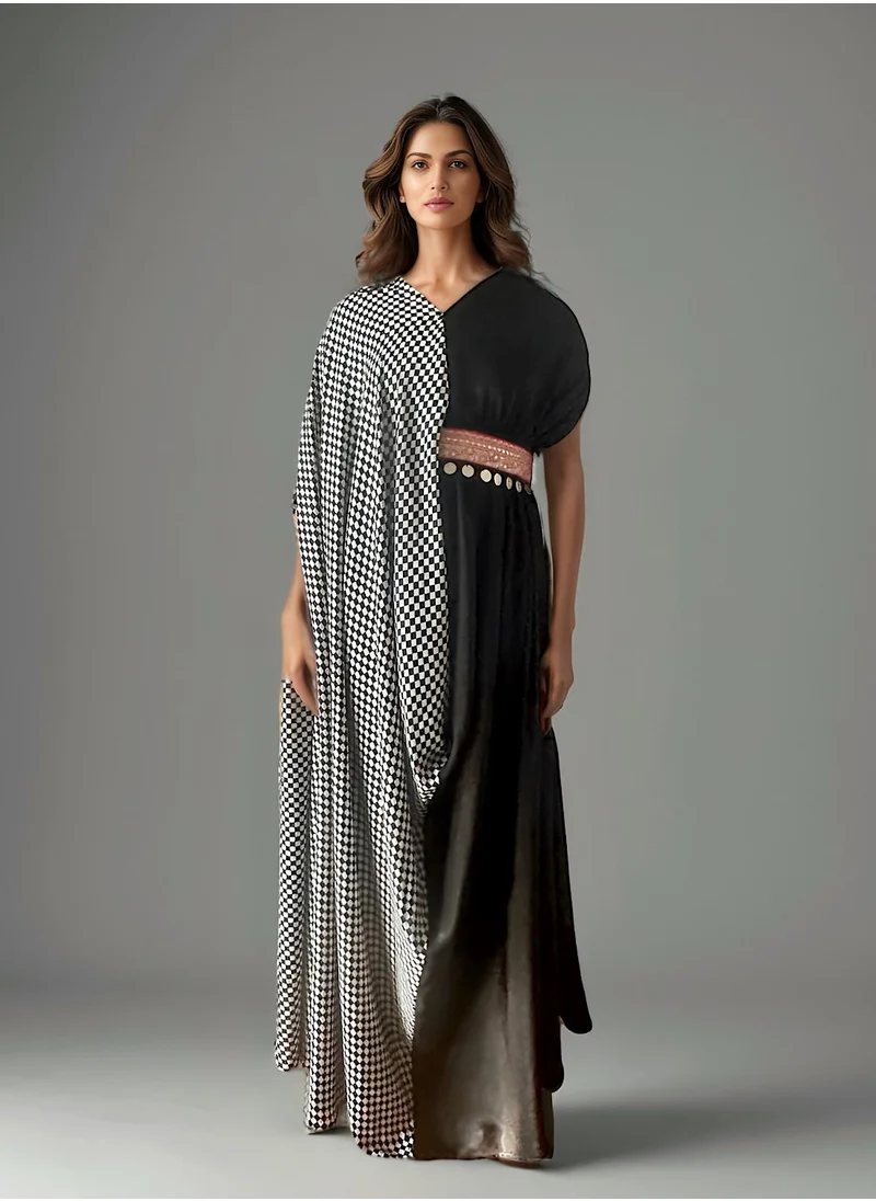 إكستاسي Black Side fit Kaftan