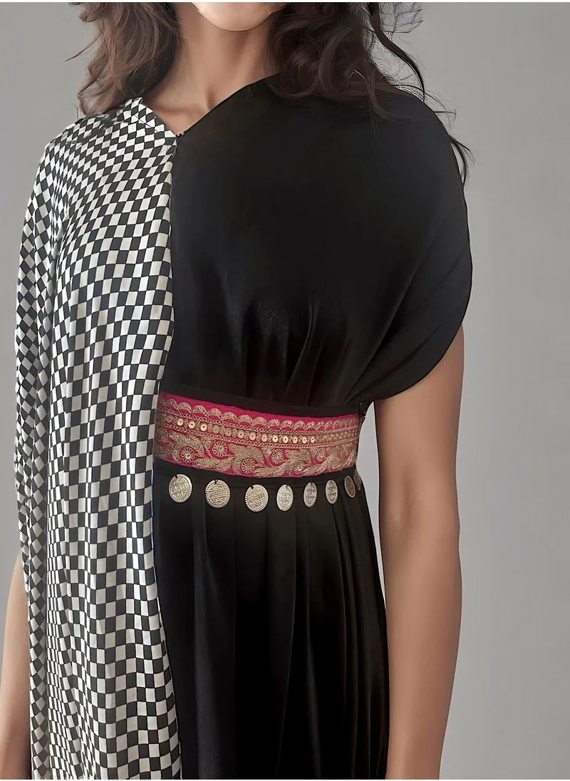 ECSTACY Black Side fit Kaftan