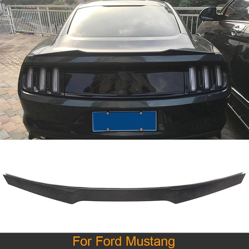 Wivplex Carbon Fiber Rear Spoiler for Ford Mustang 2015-2017 - Image 3